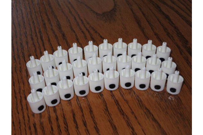 (30) Spray Paint Can CAPS! White NY Thins Paint Caps - MALE Tips - LOT