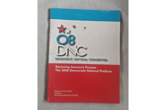 Democratic National Convention '08 Platform Book