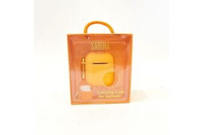 Sarina Orange Silicone Soft Touch AirPods Case