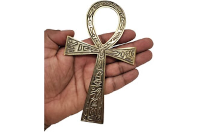 Solid Brass Ankh 6.25" ~ Perfect for Your Altar, Wall Décor, Gift Giving, Ritual