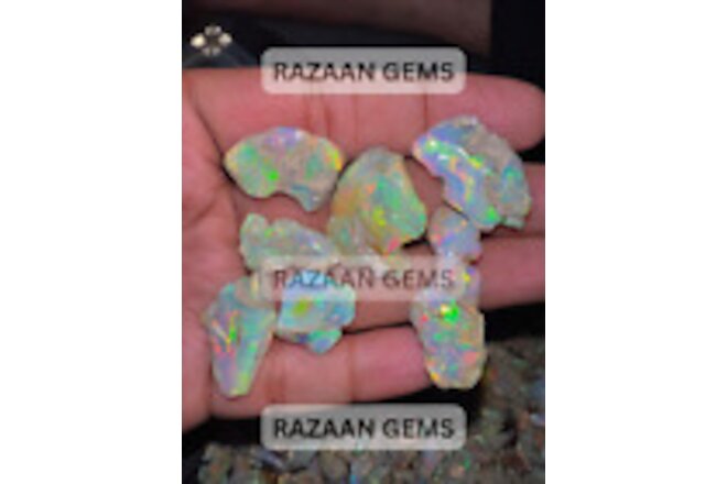 Smooth Opal Rough Lot 10 Pcs 50 Carats Large Ethiopian Welo Opal Raw For Cutting