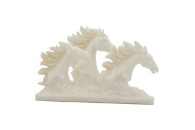 SIMON'S SHOP Horse Figurines Horse Statue for Home Office Decor 6.3 inch White