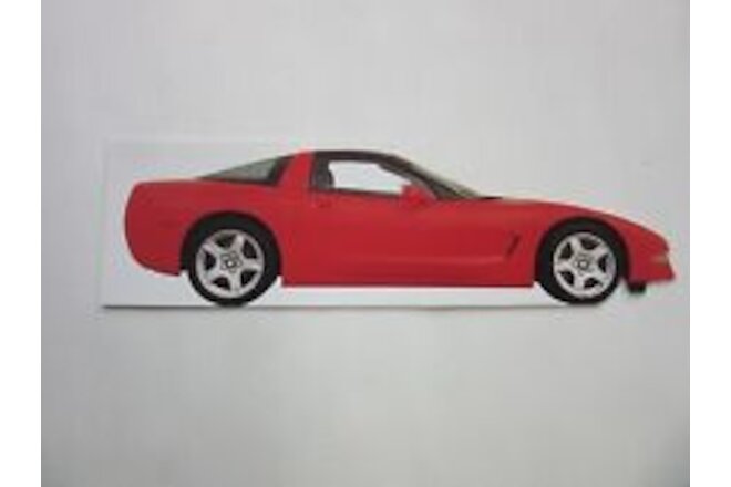 Torch Red C5 Corvette Coupe Cut Out Business Card 1997 98 99 2000 01 02 03 04