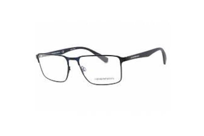Emporio Armani Men's Eyeglasses Matte Blue Metal Rectangular Frame 0EA1046 3100