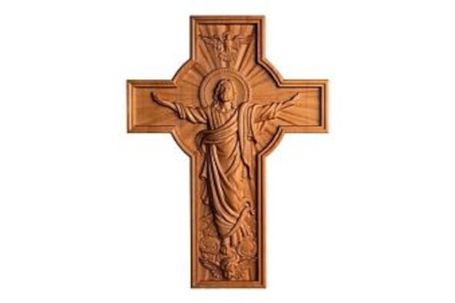 Jesus Crucifix Wall Cross Handmade Wooden Cross for Wall Decor for Home Room ...