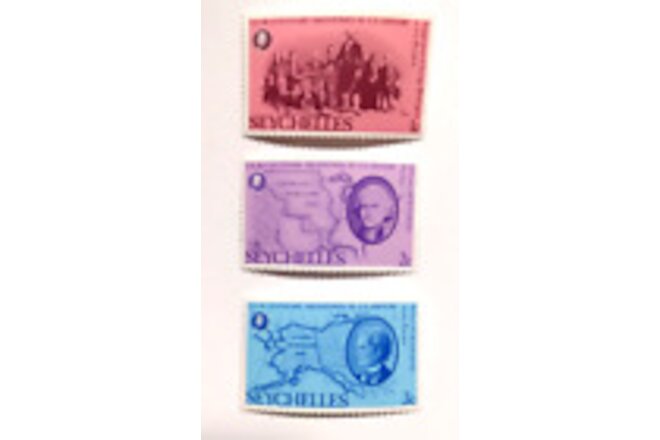 3 SEYCHELLES Stamps US BI- Centenary Milestones in US History Louisiana Purchase