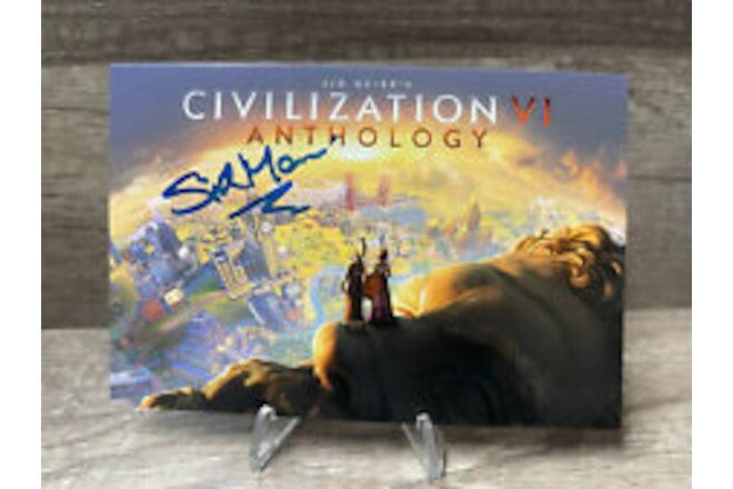 Sid Meier Video Game Civilization Anthology Hand Signed 4x6 Photo TC46-2420