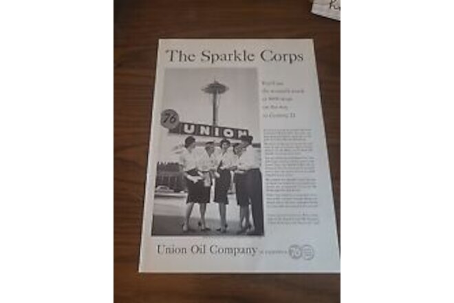 Union Oil Company Print Ad 1962 8x11 The Sparkle Corps