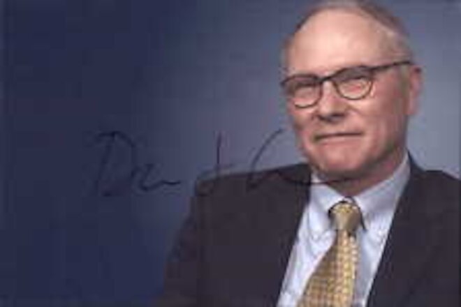 David Card Signed 4x6 Photo Nobel Prize Winner 2021 Economics Laureate Autograph