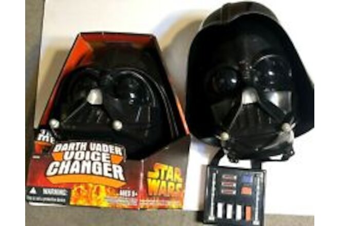 2 Darth Vader Star Wars Revenge Of The Sith Voice Changer Helmets Costume prop