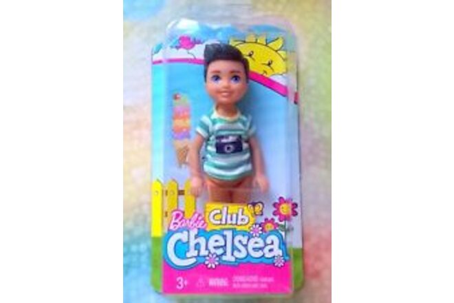 🥁Mattel Barbie Chelsea Boy Doll Camera Jumpsuit NIB🎺