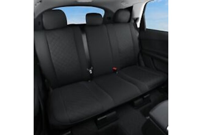 Rear Bench Back Seat Cover for Cars, SUV (Black)
