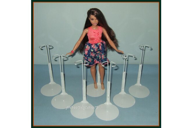 6 Kaiser Doll Stands for NEW Curvy Body Barbie FASHIONISTA 12" SHIRLEY TEMPLE