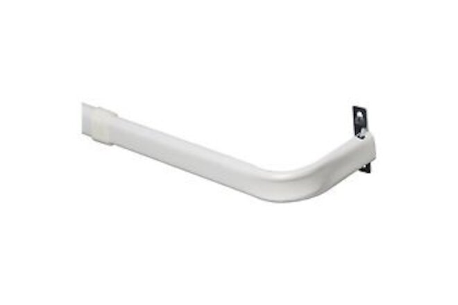 Curtain Rod, Heavy Duty, White, 18 to 28-In. -KN510