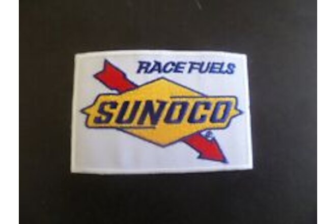 SUNOCO GAS & OIL" EMBRODIERED IRON ON PATCH 2-1/2 X 4 "FREE TRACKING"
