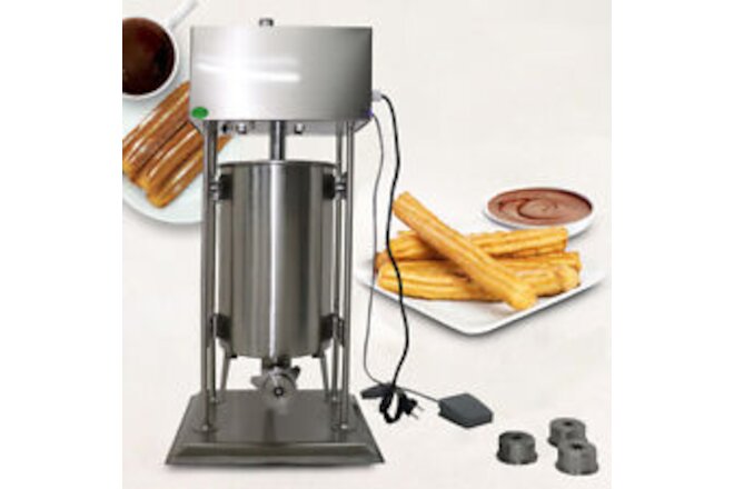 Commercial Vertical Electric Spanish Donuts Churrera Churros Maker Machine 15L