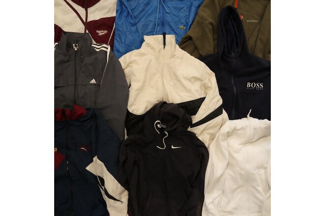 10x Branded Jackets Nike Adidas Clothing Reseller Wholesale Bulk Lot Bundle Vtg