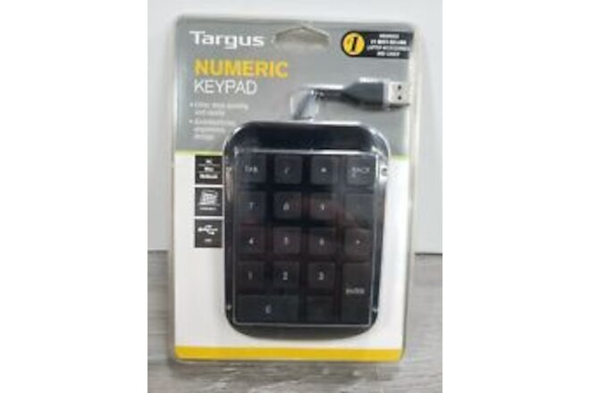NEW Targus Numeric Keypad Wired USB for PC/ MAC/ Netbook AKP10US