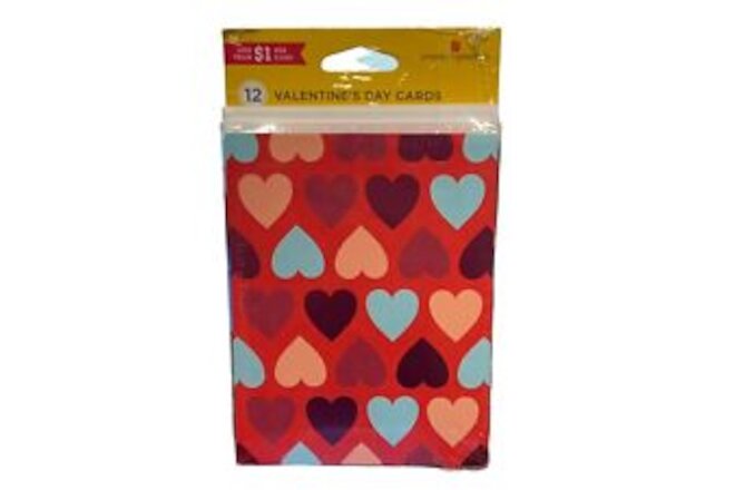 American Greetings 12Pack Valentine’s Day Cards & Envelopes All Over Hearts