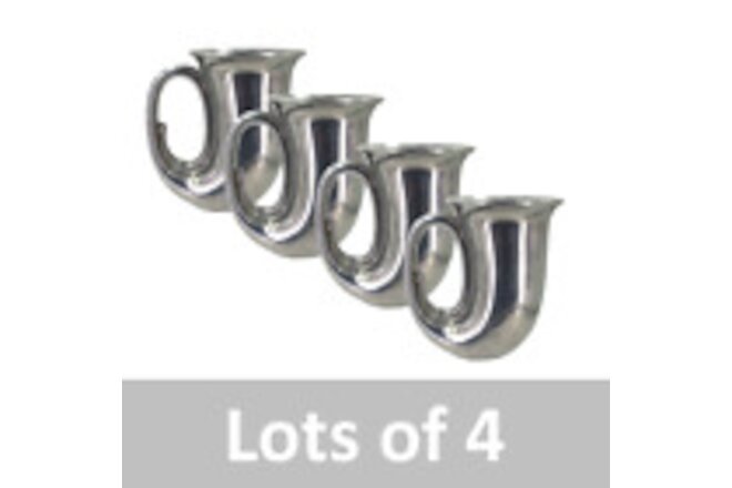 {Lots of 4} Pewter Mug French Horn Beer Stein  - Great Price