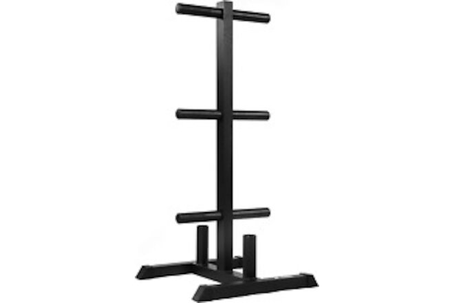JFIT Weight Rack and 2 Bar Holder for 2” Olympic Plates, Stores Up to 850 LB