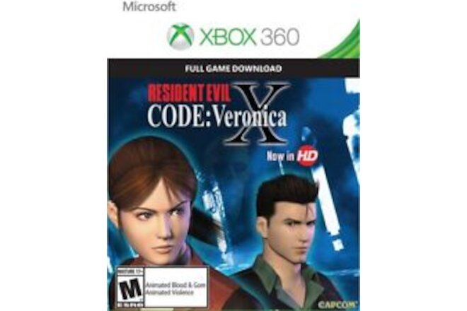 Resident Evil Code: Veronica X (Xbox 360, 2011) Full Game Download Digital Code