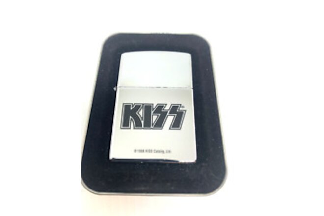 1999 Kiss Zippo Lighter KISS Logo # 250KS 606 (Un-Fired) & Sealed