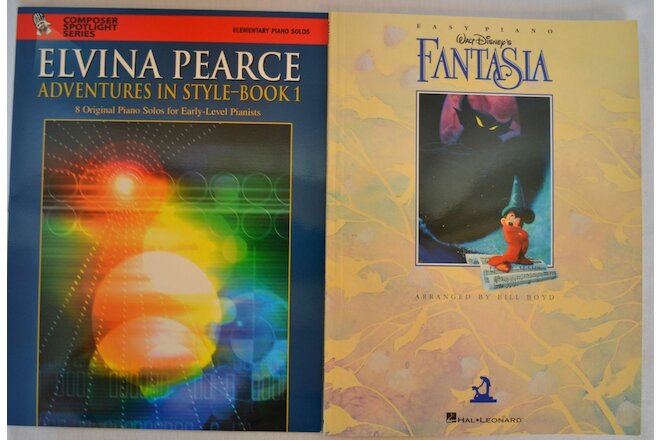 Lot 2 New Piano Teacher Bks-Early Level Solos FANTASIA and  ADVENTURES IN STYLE