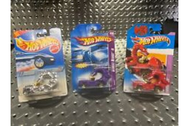 1994, 2006 & 2012 Mattel Hot wheels Silver Series, Street Beast II & Rodzilla