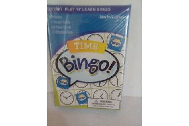 *Time Bingo* Ages 5+  Bendon Learn How To Tell Time On A Clock New Sealed