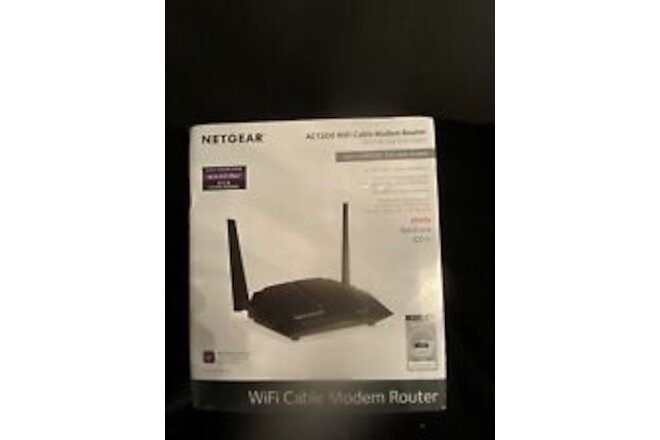 Netgear Cable Modem WiFi Router Combo C6220 Compatible With All Cable Provider
