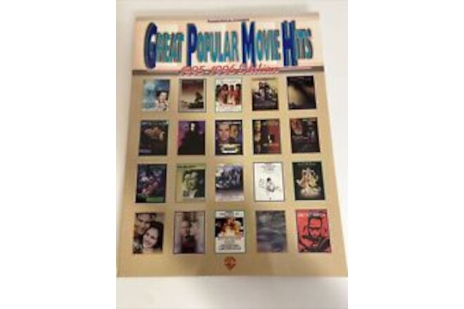 Great Popular Movie Hits 1995 To 1996 Edition Songbook Piano Vocal abl