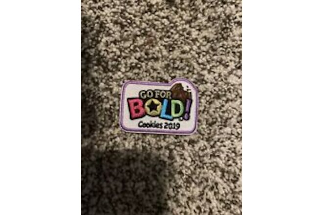 Girl Scouts Patch/Badge: Go For Bold! Cookies 2019