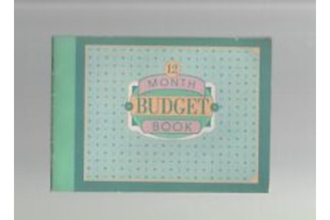 12 Month Budget Book - Current Inc. - SC - 1992 - Blank, Unused.