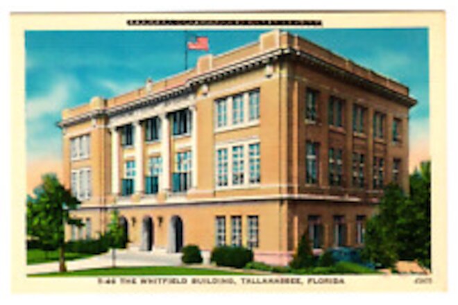 Postcard "The Whitfield Building, Tallahassee, Fla."