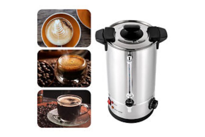10L Commercial Catering Kitchen Hot Water Boiler Tea Urn Coffee Stainless Steel