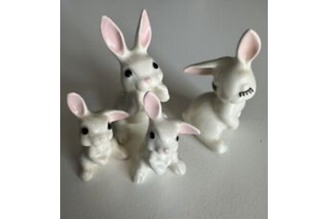 Hagen Renaker White Bunny Lot Family Just In Time For Easter!