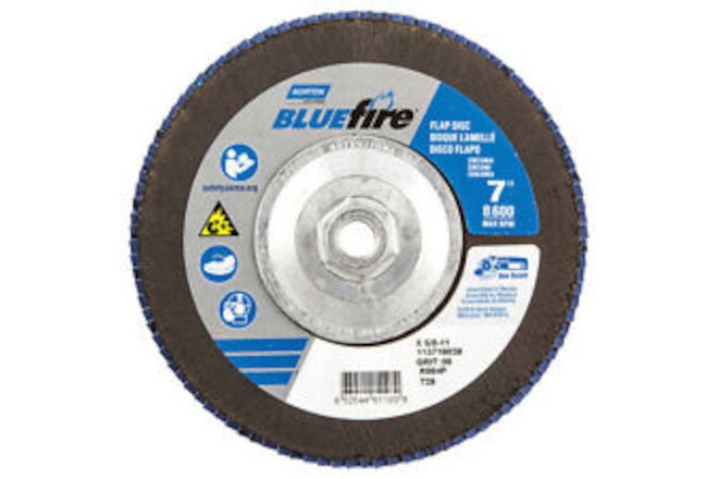 Norton Abrasives 66254461193 Flap Disc,7 In X 80 Grit,5/8-11