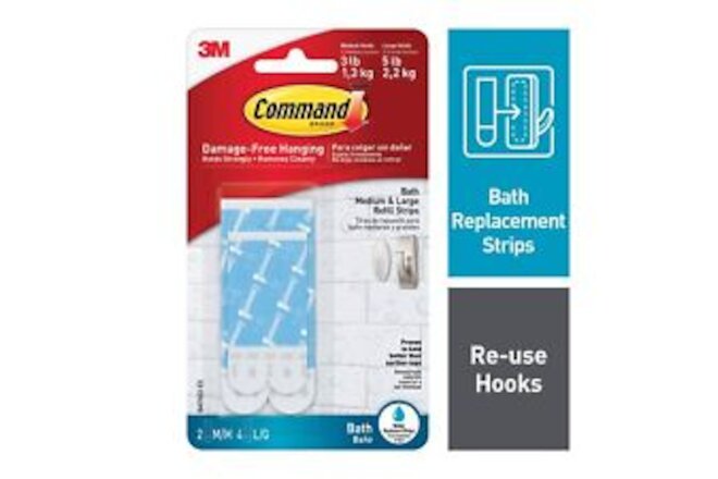 Command Assorted Water-Resistant Refill Strips