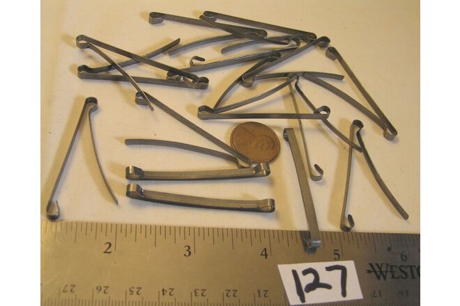 12 Hair Clip Barrette Jewelry Findings Dk Silver 52x3mm Add Rhinestone Chain Lot