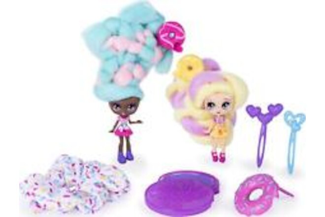 Candylocks, BFF 2-Pack, 3" Jilly Jelly and Donna Nut, Scented Collectible Dol...