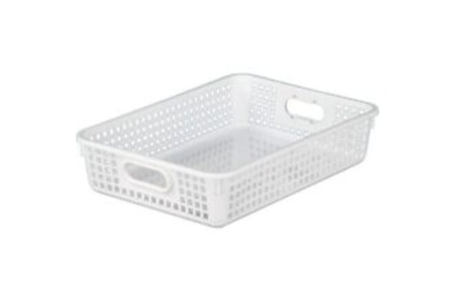 - 666065WH Plastic Desktop Paper Storage Baskets for Classroom or Home Use – ...