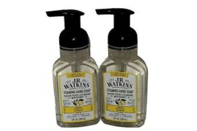 2- pack Foaming Hand Soap by J.R. Watkins, 9 oz Lemon- Free Shipping