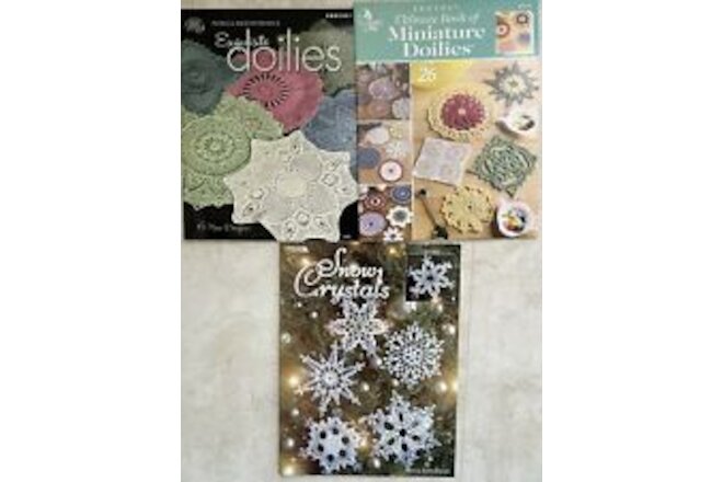 LOT OF THREE SOFTCOVER THREAD CROCHET BOOKLETS