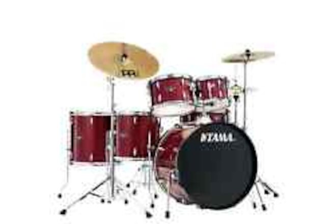 Imperialstar 6 Piece Complete Drum Set with Meinl HCS Cymbals 22 inch Bass Drum
