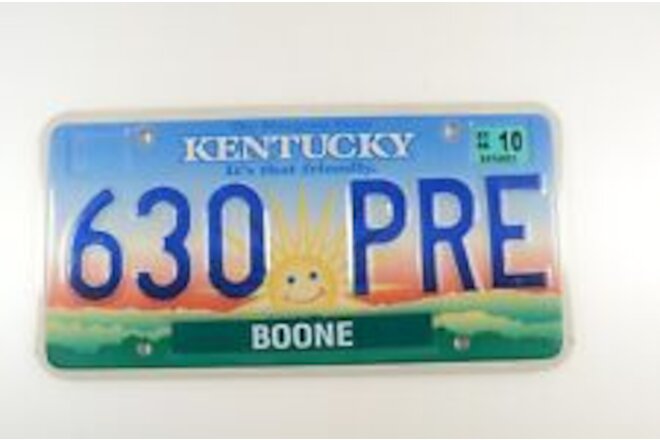 2003 Kentucky Boone County License Plate # 630 PRE - 2006 Decal