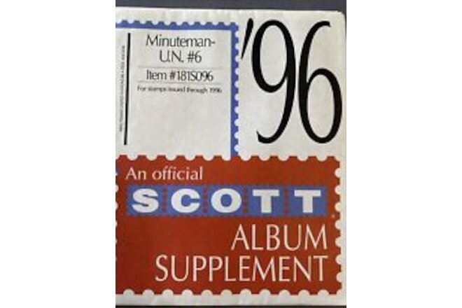 AN OFFICIAL SCOTT ALBUM SUPPLEMENT MINUTEMAN-U.N. #6 1996