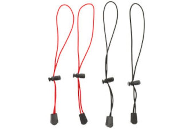 4PCS Black Backpack Ropes Outdoor Bundling Belt Bungee Cord Tie Travel Light