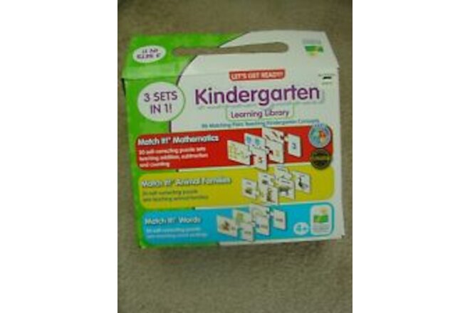 NEW Kindergarten Learning Library 3 Educational Games In 1, Ages 4+ 90 PC GIFT!