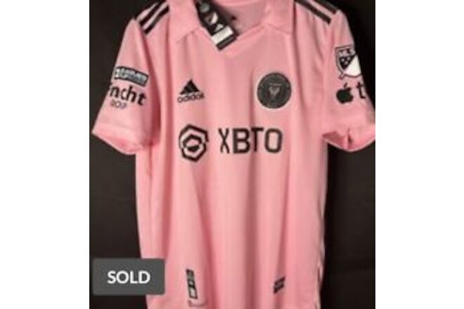 NWT Lionel Messi 10 Adidas MLS Inter Miami Home Jersey Light Pink Size XL